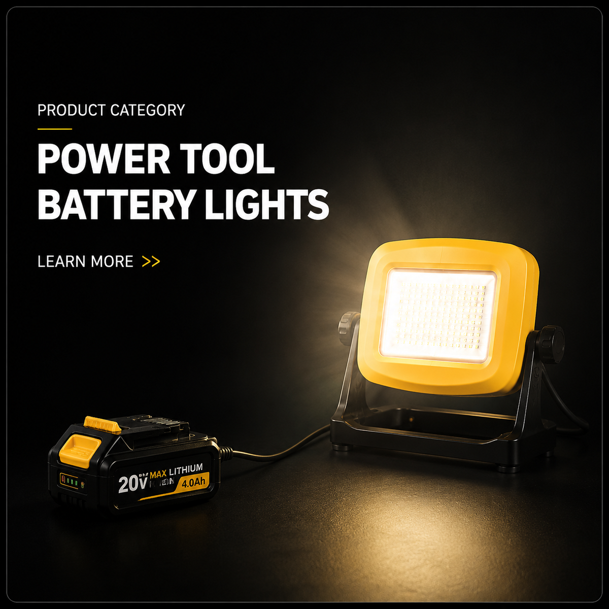 Power Tool Battery Work Lights 18V Battery Work Light Compatible Manufacturer category image