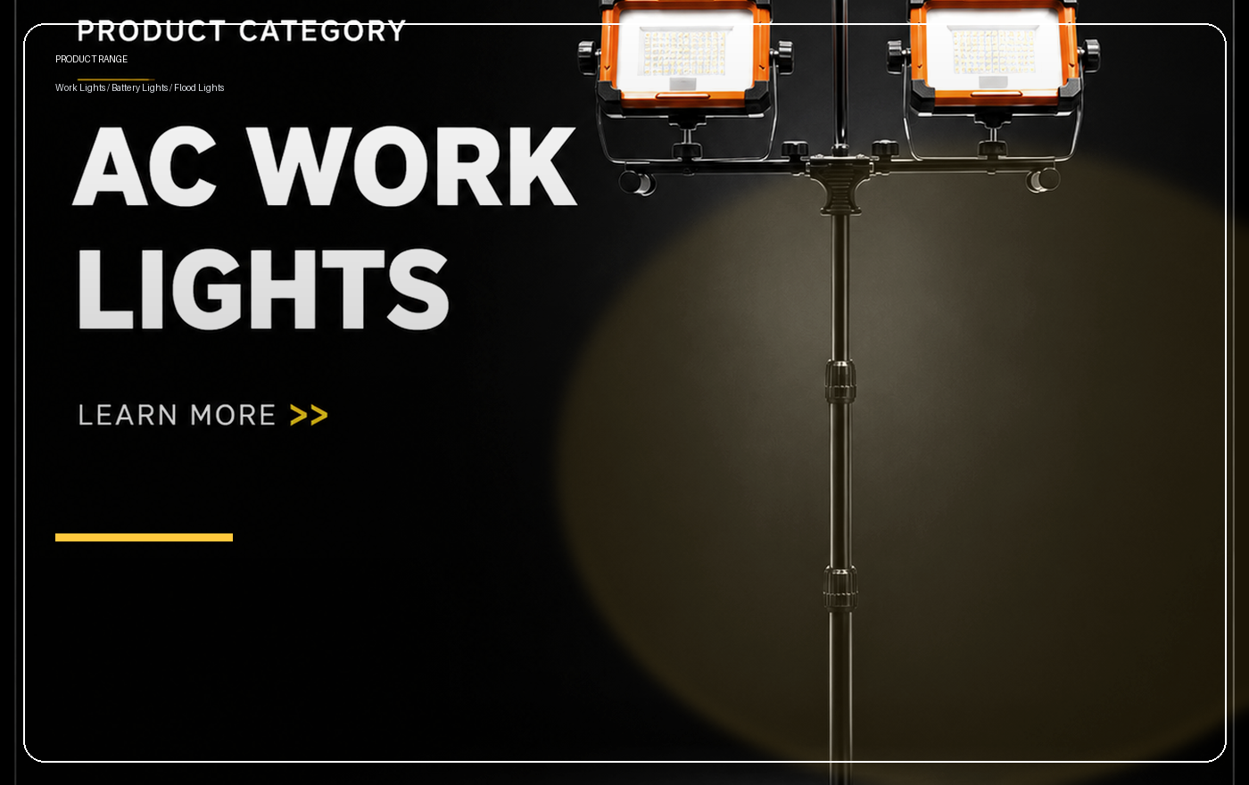 Terms & Conditions WADE LIGHT industrial manufacturer page visual