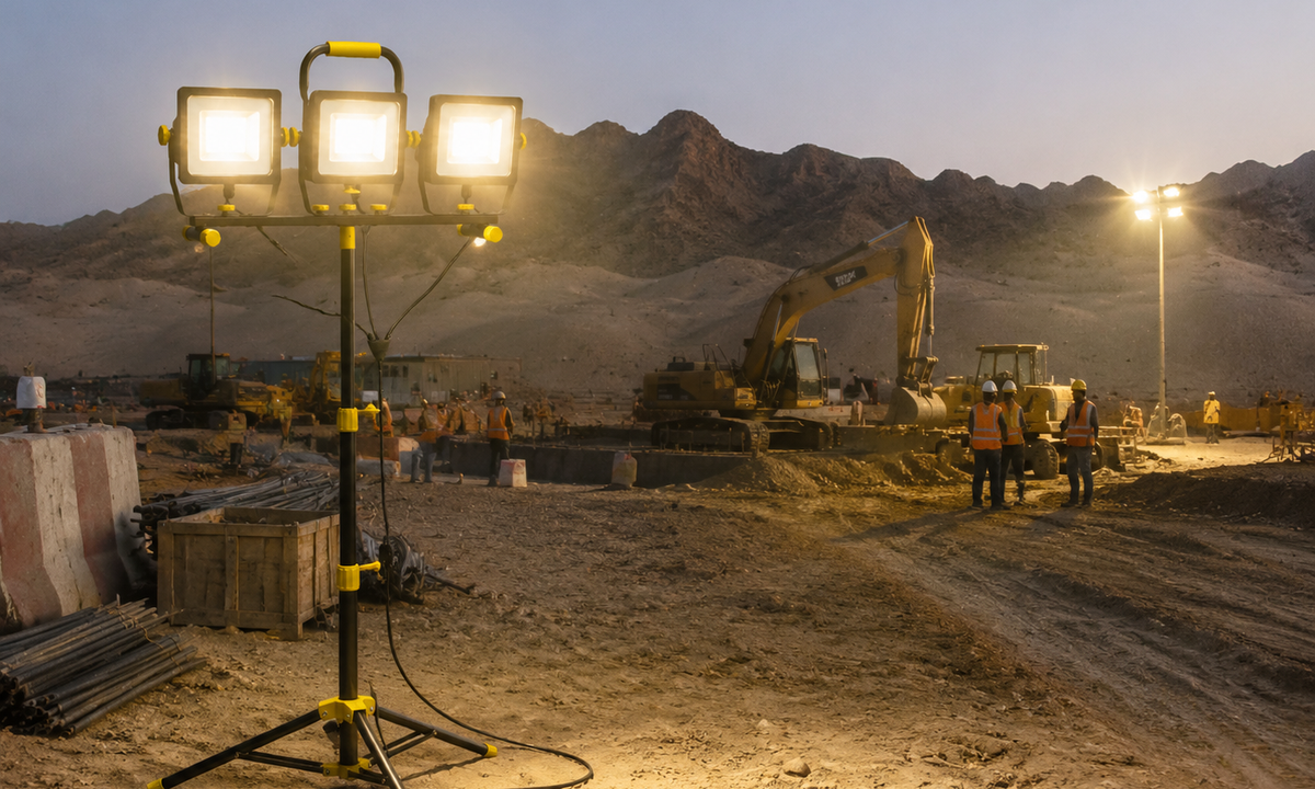 WD-961 Triple Head AC Work Light application image